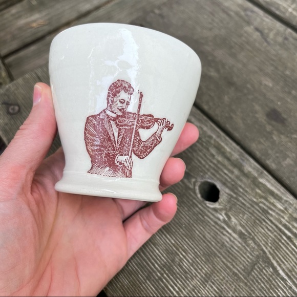 Handmade Ceramic Raven Violinist Cup By Holly Gonnella - Picture 7 of 8